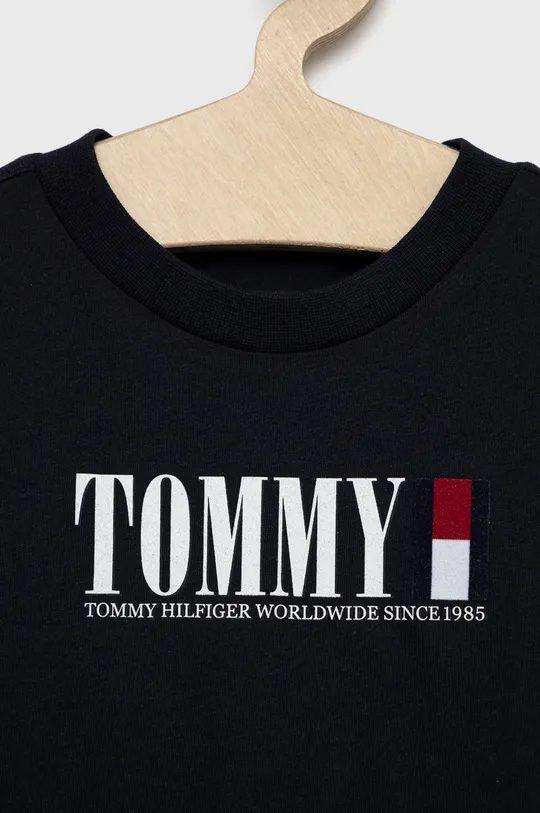 Otroška bombažna majica z dolgimi rokavi Tommy Hilfiger  100% Bombaž