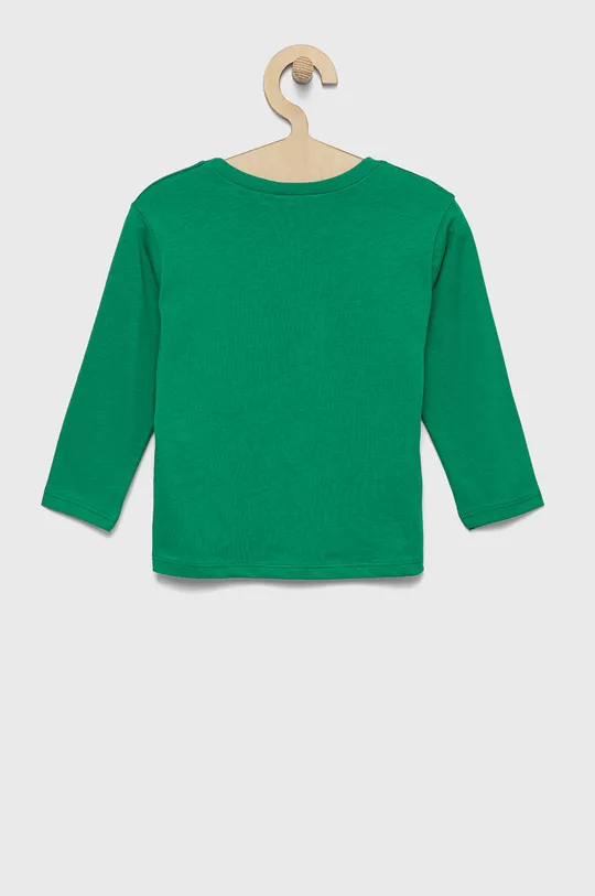 United Colors of Benetton longsleeve bawełniany dziecięcy zielony