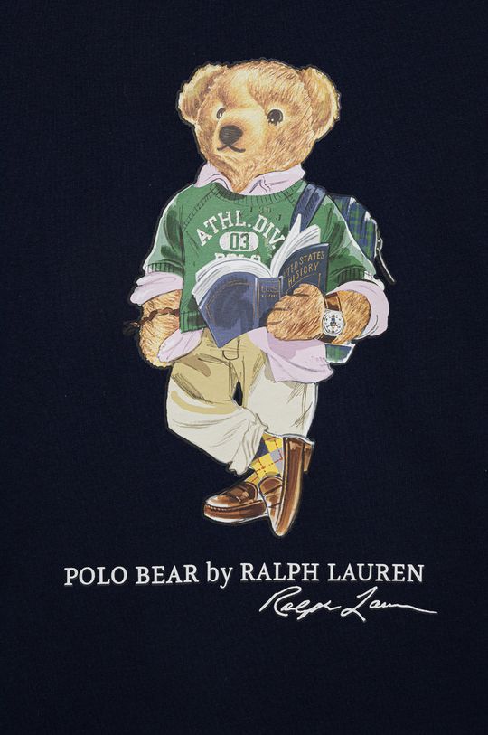 Polo Ralph Lauren gyerek pamut hosszú ujjú felső sötétkék