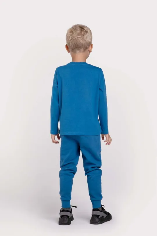 σκούρο μπλε Παιδικό βαμβακερό μακρυμάνικο Coccodrillo