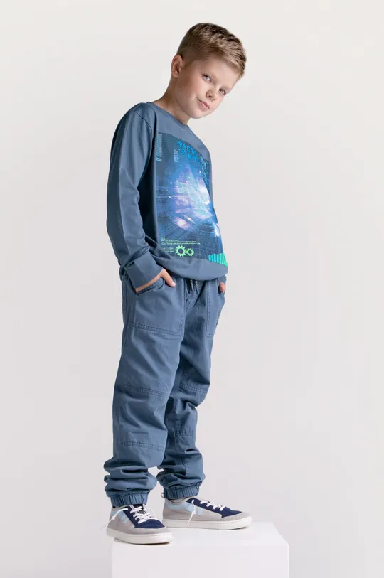 σκούρο μπλε Παιδικό βαμβακερό μακρυμάνικο Coccodrillo Για αγόρια