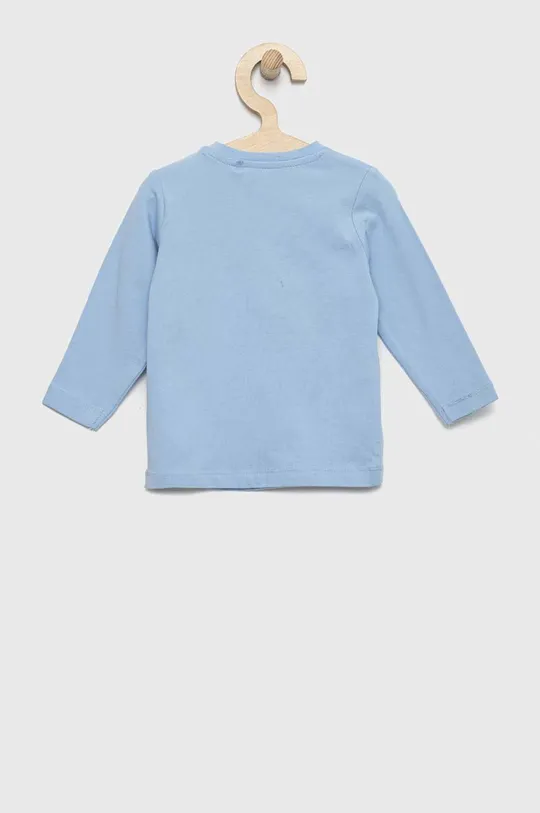 Tričko s dlhým rukávom pre bábätká Name it modrá