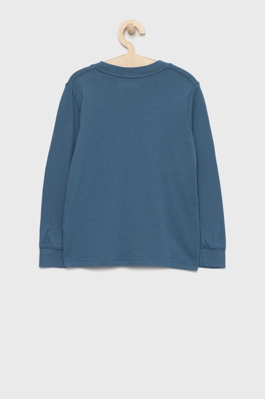 Abercrombie & Fitch longsleeve dziecięcy niebieski