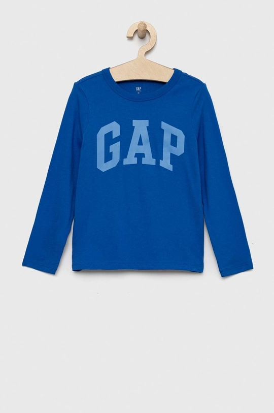 GAP longsleeve bawełniany dziecięcy 2-pack niebieski