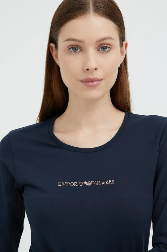 mornarsko modra Majica z dolgimi rokavi Emporio Armani Underwear