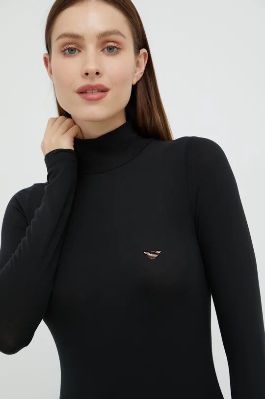črna Majica z dolgimi rokavi Emporio Armani Underwear Ženski