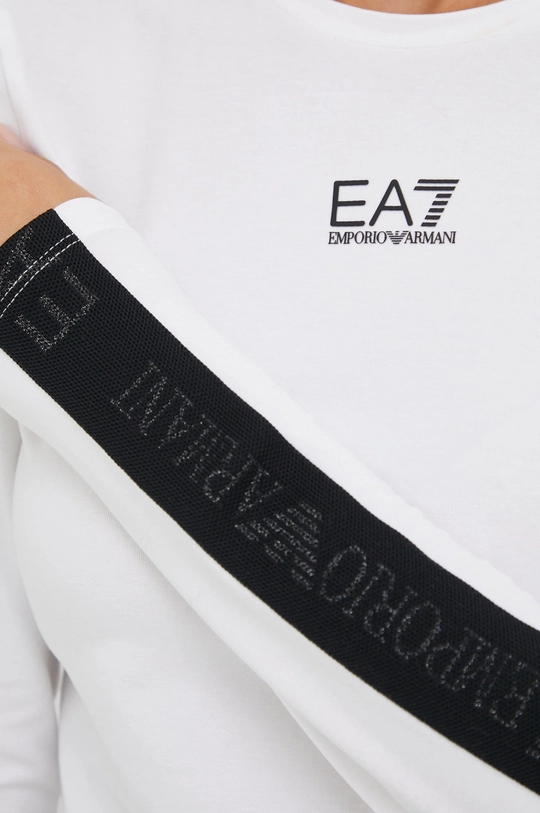 Longsleeve EA7 Emporio Armani 6LTT19.TJJLZ λευκό