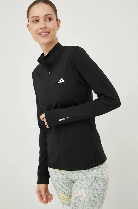 czarny adidas Performance longsleeve treningowy Damski