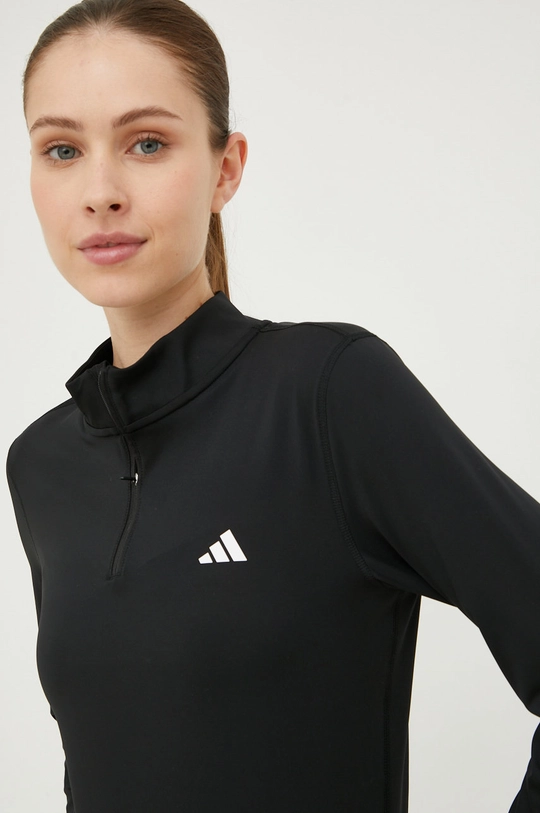 črna Majica z dolgimi rokavi za vadbo adidas Performance