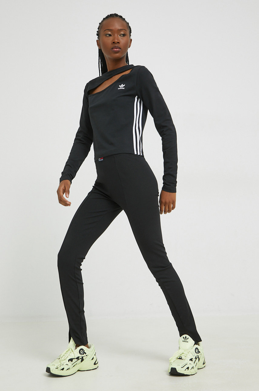 Лонгслив adidas Originals женский цвет чёрный | ANSWEAR.ua