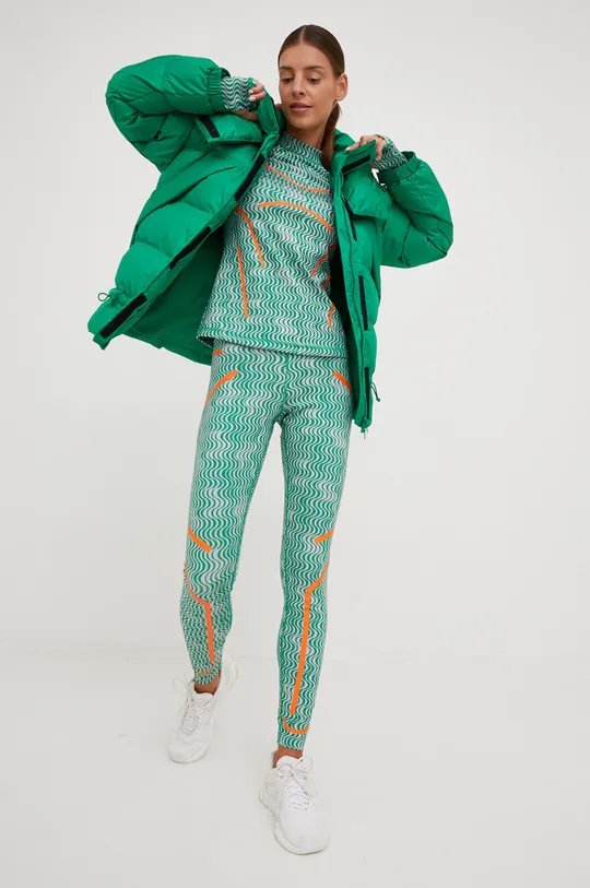 Προπόνηση μακρυμάνικο adidas by Stella McCartney πράσινο