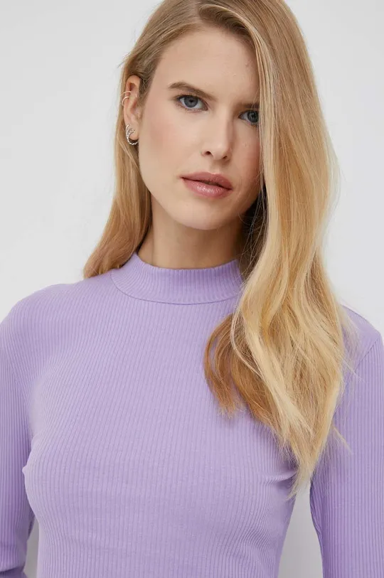 fialová Tričko s dlhým rukávom Vero Moda