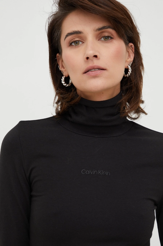 чорний Лонгслів Calvin Klein