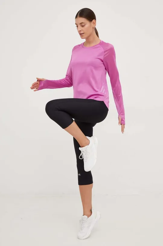 ροζ Μακρυμάνικο μπλουζάκι για τρέξιμο adidas Performance Adizero Γυναικεία