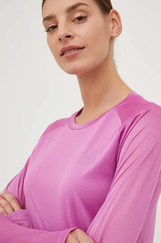 ροζ Μακρυμάνικο μπλουζάκι για τρέξιμο adidas Performance Adizero