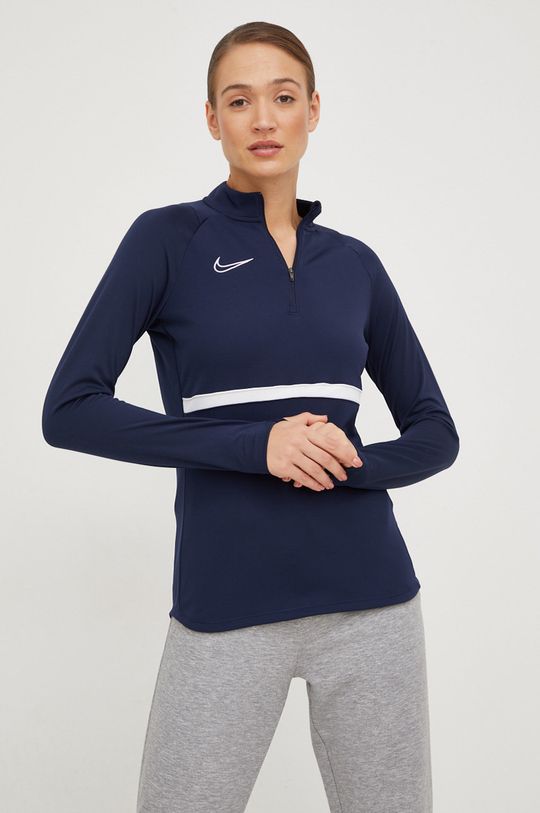 námořnická modř Tréninkové tričko s dlouhým rukávem Nike Dri-fit Academy Dámský