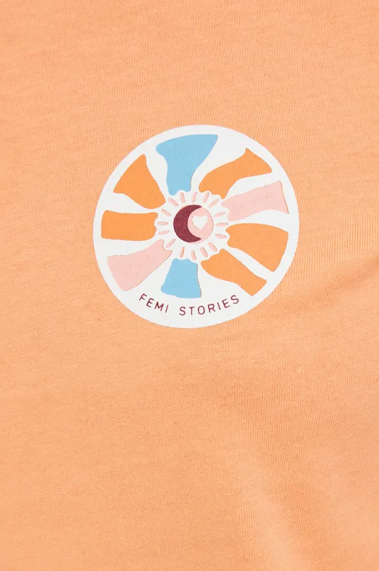 Βαμβακερή μπλούζα με μακριά μανίκια Femi Stories Boyfriend Γυναικεία