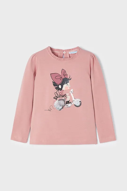 ružová Detské tričko s dlhým rukávom Mayoral Dievčenský