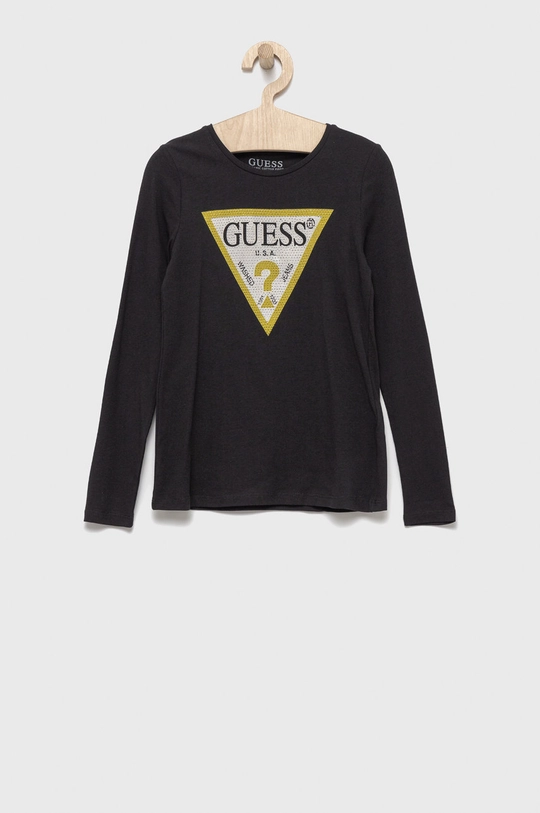 чёрный Детский лонгслив Guess Для девочек