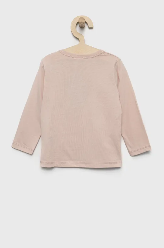 United Colors of Benetton longsleeve bawełniany dziecięcy różowy