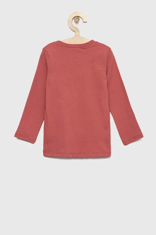 Detská bavlnená košeľa s dlhým rukávom United Colors of Benetton ružová