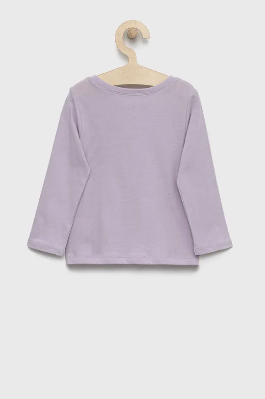 GAP longsleeve bawełniany dziecięcy fioletowy