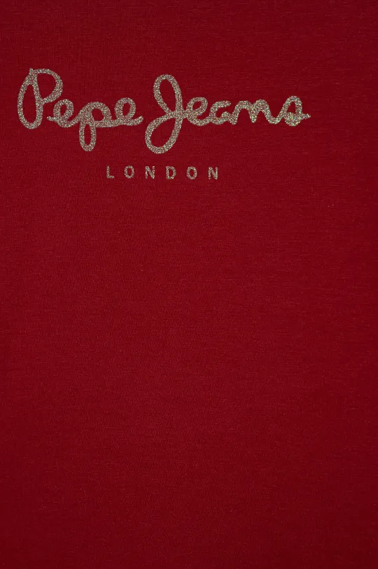 Pepe Jeans longsleeve dziecięcy kasztanowy