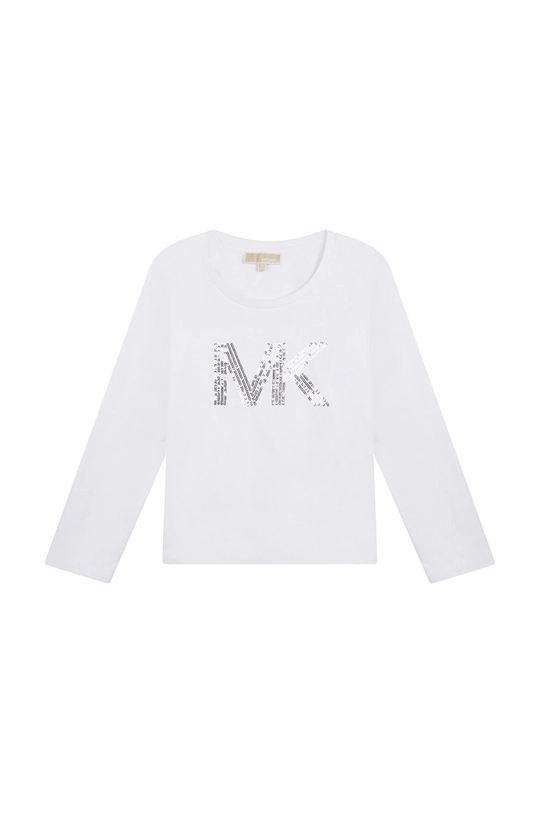 biały Michael Kors longsleeve bawełniany dziecięcy Dziewczęcy