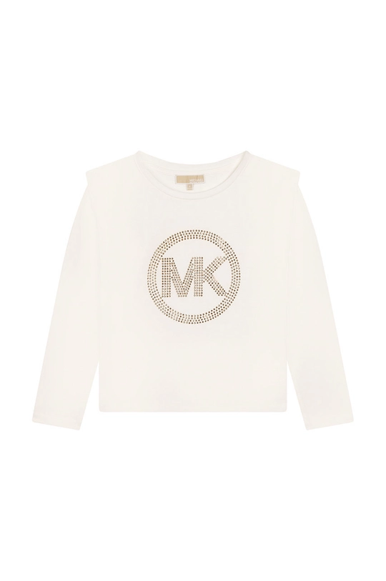 biały Michael Kors longsleeve bawełniany dziecięcy Dziewczęcy