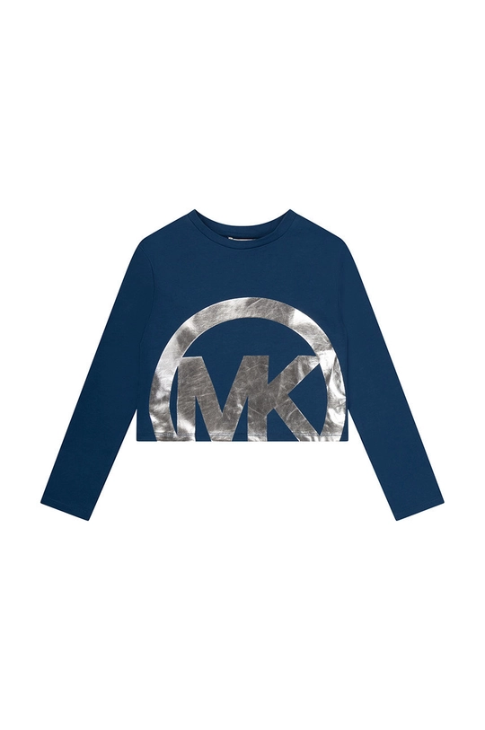 granatowy Michael Kors longsleeve bawełniany dziecięcy Dziewczęcy