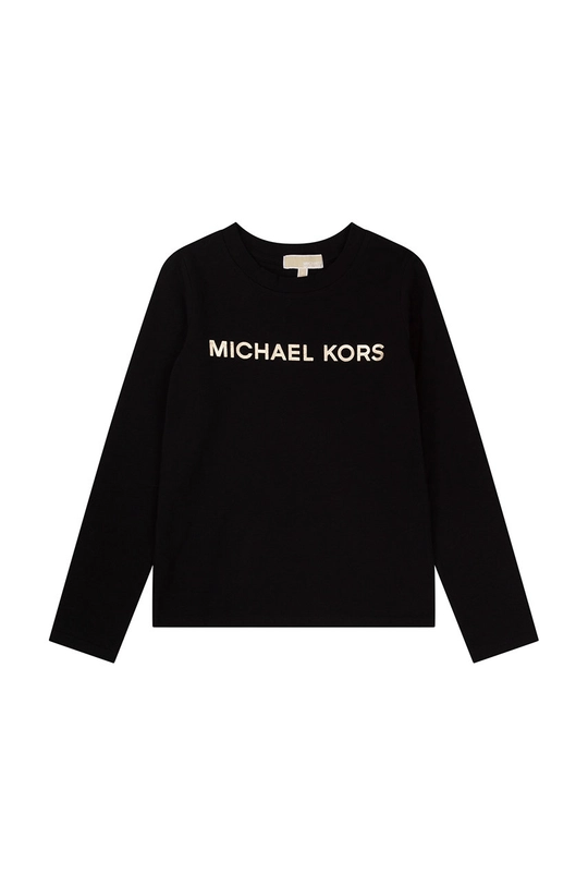 czarny Michael Kors longsleeve dziecięcy Dziewczęcy