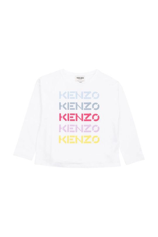 λευκό Παιδικό βαμβακερό μακρυμάνικο Kenzo Kids Για κορίτσια