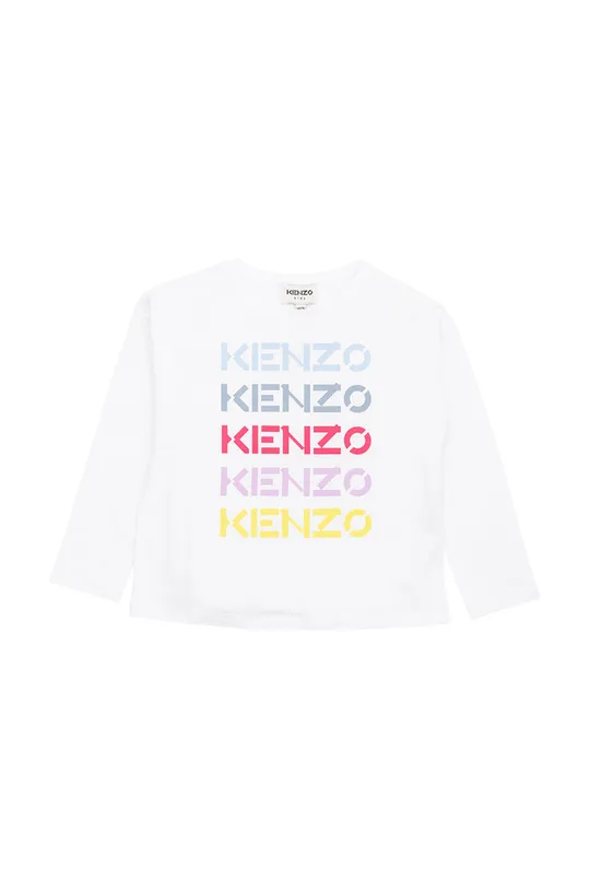 λευκό Παιδικό βαμβακερό μακρυμάνικο Kenzo Kids Για κορίτσια