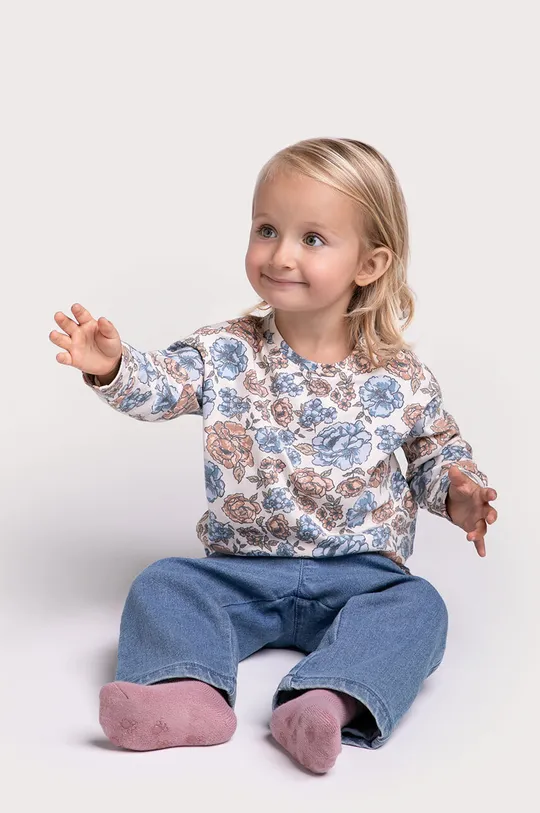 šarena Majica dugih rukava za bebe Coccodrillo Za djevojčice