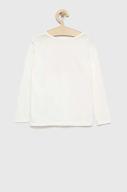 Detská bavlnená košeľa s dlhým rukávom Roxy biela