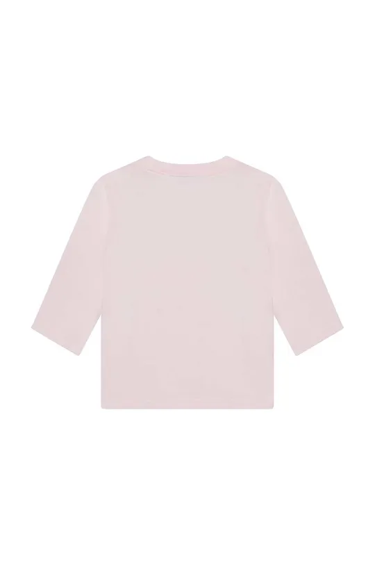Dětské tričko s dlouhým rukávem BOSS růžová
