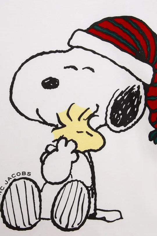 λευκό Παιδικό βαμβακερό μακρυμάνικο Marc Jacobs X The Peanuts