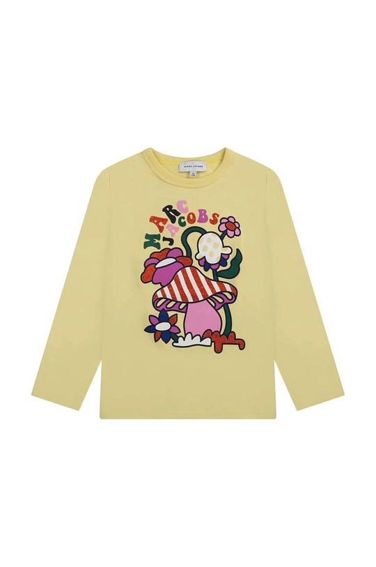 żółty Marc Jacobs longsleeve bawełniany dziecięcy Dziewczęcy