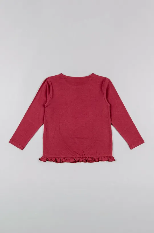 Detské tričko s dlhým rukávom zippy ružová