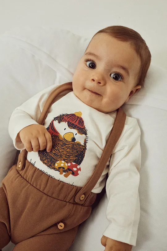 Detská bavlnená košeľa s dlhým rukávom zippy 2-pak
