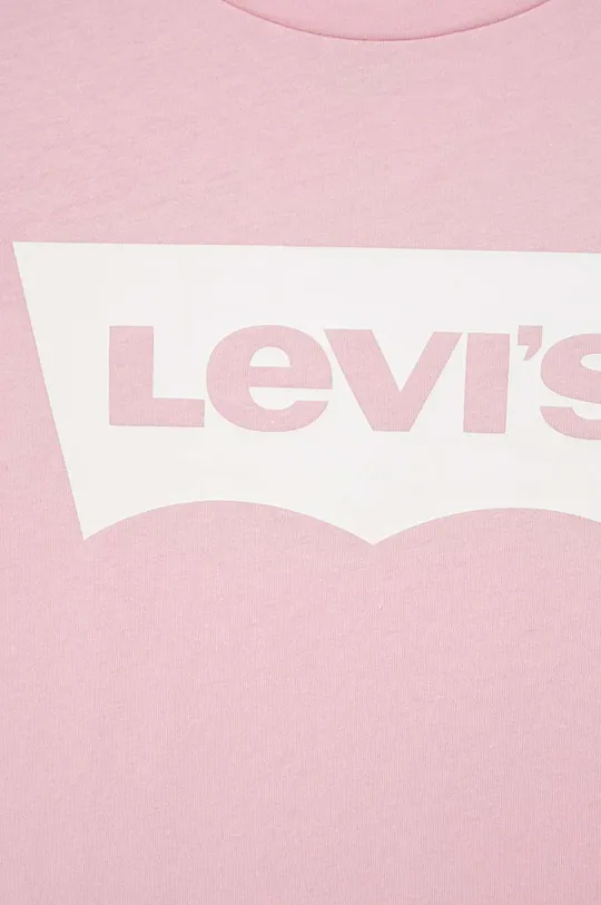 Dječja pamučna majica dugih rukava Levi's  100% Pamuk