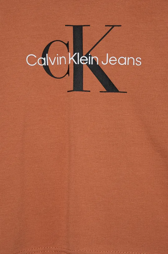 Dječja majica dugih rukava Calvin Klein Jeans  93% Pamuk, 7% Elastan