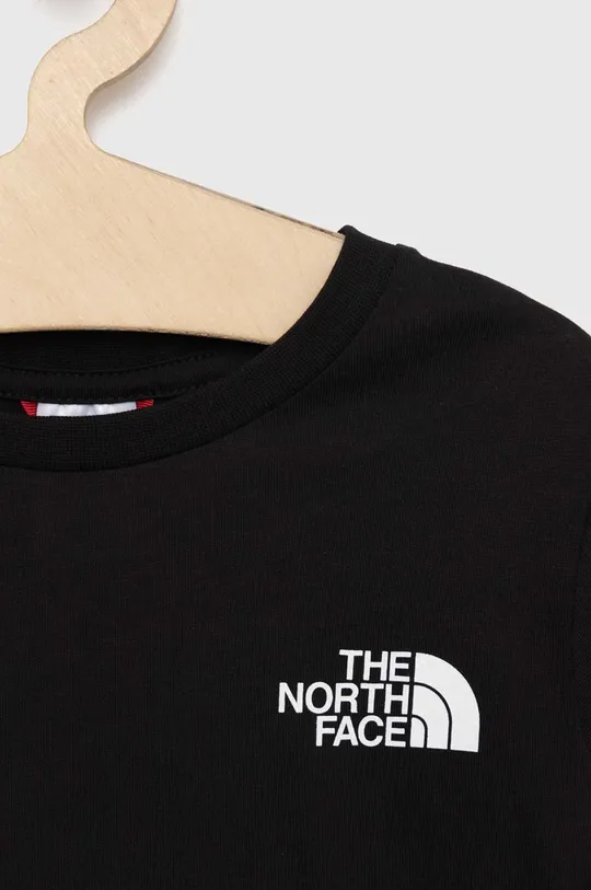 Detská bavlnená košeľa s dlhým rukávom The North Face  100% Bavlna