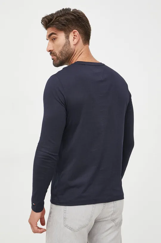 Βαμβακερή μπλούζα με μακριά μανίκια Tommy Hilfiger  100% Βαμβάκι