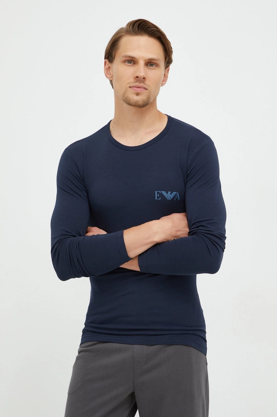 granatowy Emporio Armani Underwear longsleeve 111023.2F715 Męski