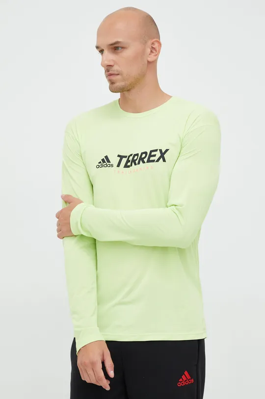 adidas TERREX longsleeve sportowy Trail zielony