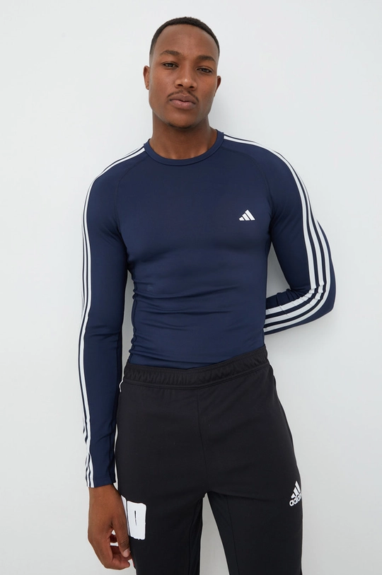 adidas Performance longsleeve treningowy granatowy