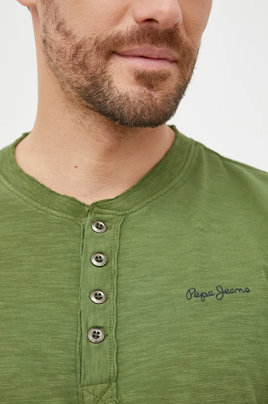 Βαμβακερή μπλούζα με μακριά μανίκια Pepe Jeans Ανδρικά