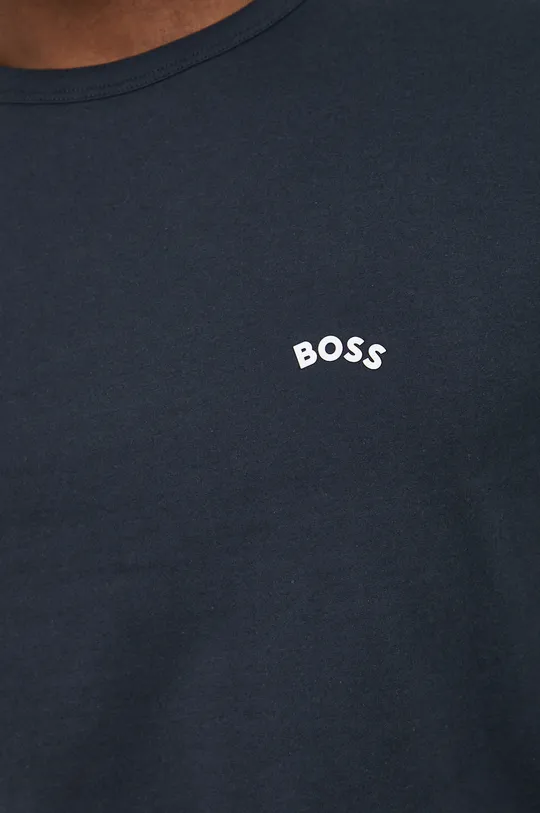 Βαμβακερή μπλούζα με μακριά μανίκια BOSS boss athleisure Ανδρικά