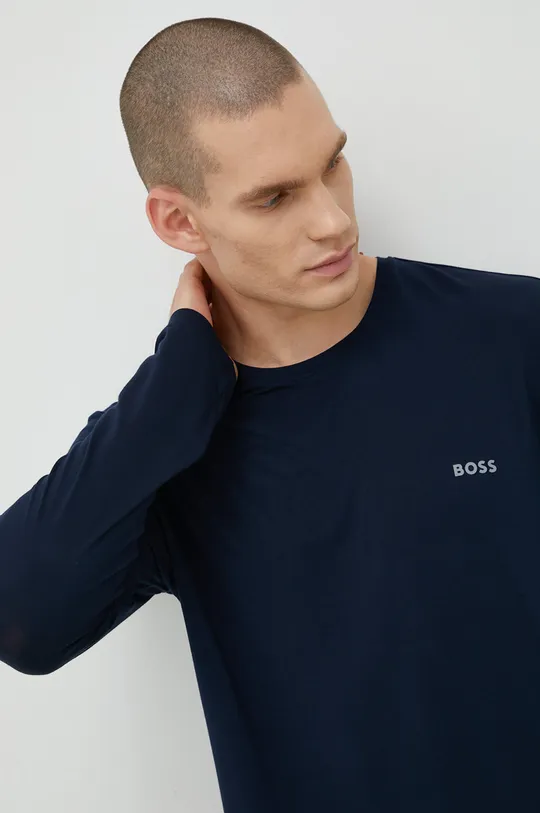 mornarsko modra Majica z dolgimi rokavi BOSS